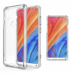 Moozy Coque en silicone anti-choc pour Xiaomi Mi Mix 2S - Coque de téléphone transparente et transparente en TPU souple