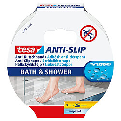 Fp Ruban antidérapant bain & douche 5m:25mm Tesa (Par 6)