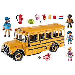 Playmobil® Playmobil 70983 Jouet de Construction 46 pièces Autobus Scolaire avec Effets Lumineux Jaune