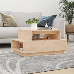 Maison Chic Table basse,Table Console Table d'appoint, Table pour salon 80x55x40,5 cm Bois massif de pin -MN47231