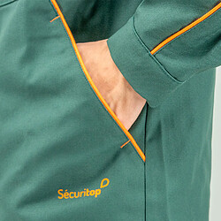 Acheter Autres Temps Veste de travail Securitop 300g vert et orange