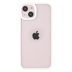 Coque en TPU + acrylique Blanc laiteux pour votre iPhone 13 6.1 pouces