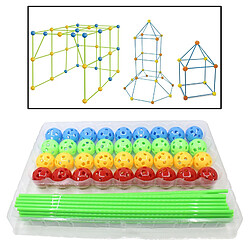 Acheter 2 Ensembles de Kits de Construction de Fort Tunnels Châteaux Faisant Des Boules et Des Bâtons de Construction Jouet de Puzzle