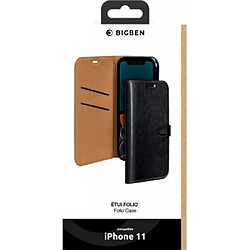 Acheter Bigben Folio Wallet noir avec languette de fermeture pour iPhone 11