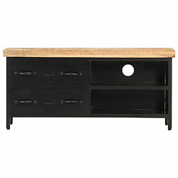 Avis Maison Chic Meuble TV scandinave - Banc TV pour salon 90x30x41 cm Bois de manguier brut -MN14872