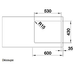 Avis Blanco Evier à encastrer 526245