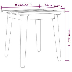 vidaXL Mobilier de bistro 3 pcs Bois d'acacia solide pas cher