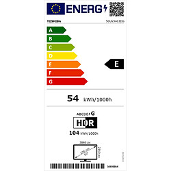 TV intelligente Toshiba 50UV3463DG 4K Ultra HD 50" D-LED