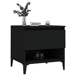 Acheter Maison Chic Table d'appoint | Table Basse Noir 50x46x50 cm Bois d’ingénierie -GKD75989