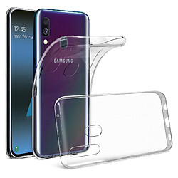 Avizar Coque Galaxy A40 Protection Silicone Souple Ultra-Fin Transparent