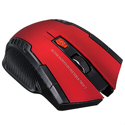 Universal 2000 dpi 2,4 GHz wilreless 6 clés de souris optique portable pour ordinateur portable PCS de bureau rouge