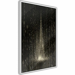 Paris Prix Affiche Murale Encadrée Rain of Light 20 x 30 cm Blanc