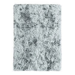 Thedecofactory YOGI EFFECT - Tapis shaggy moderne gris clair 120x170