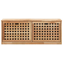 Avis Maison Chic Banc de rangement | Meuble de rangement d'Entrée | Coffres d'Intérieur de chaussures 94x20x38cm Bois massif de noyer -MN93841