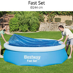 Avis Bâche Solaire pour Piscine Hors-sol Bestway Ø210 cm Ronde