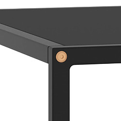 Avis vidaXL Table basse Noir avec verre noir 80x80x35 cm