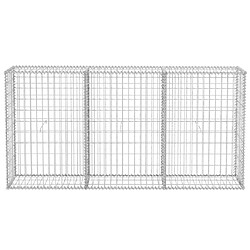 vidaXL Panier de gabion Acier galvanisé 200x30x100 cm