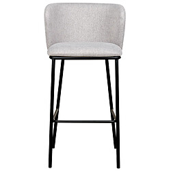 Acheter Beliani Tabouret de bar Set de 2 Tissu Gris MINA