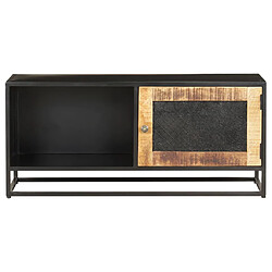 vidaXL Meuble TV 90x30x40 cm Bois de manguier brut