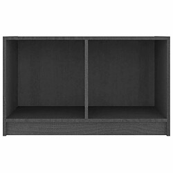 Maison Chic Meuble TV scandinave - Banc TV pour salon Gris 70x33x42 cm Bois de pin massif -MN55764 pas cher