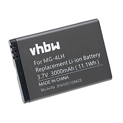 vhbw Li-Ion Batterie 3000mAh (3.7V) pour système de navigation GPS Spectra MobileMapper 10, 20 comme 206465, MG-4LH, TS21878.