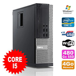 PC Dell Optiplex 990 SFF I5-2400 3.1GHz 4Go Disque 480Go SSD DVD Wifi W7 - Occasion