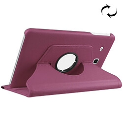 Wewoo Housse Étui Violet pour Samsung Galaxy Tab E 9.6 / T560 / T561 Litchi Texture Horizontal Flip solide couleur en cuir avec 360 degrés support de rotation