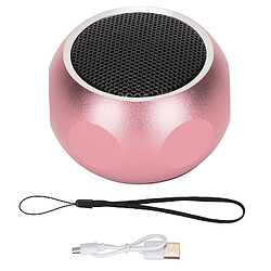 ComfortXL Mini haut-parleur bluetooth portable mignon avec dragonne pour douche, vélo, voiture et voyage - rose