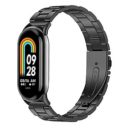 Bracelet Lux En Acier Inoxydable + Outil Phonecare Compatible avec Xiaomi Smart Band 9 - Noir