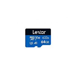 Carte Micro SD Lexar HIGH-PERFORMANCE 633X 64 GB