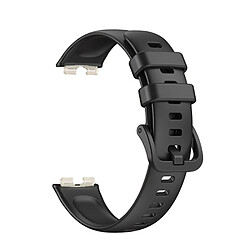 NIS Bracelet en silicone lisse avec boucle Phonecare compatible avec Huawei Band 8 - Noir