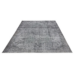 Avis Vidal Tapis de laine 274x175 gris Ultra Vintage