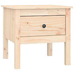 vidaXL Table d'appoint 50x50x49 cm Bois massif de pin