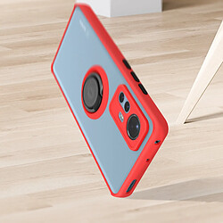 Acheter Avizar Coque Xiaomi 12 Pro Bi-matière Bague Métallique Support Vidéo Rouge