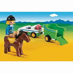 Avis Playmobil® 1.2.3 - Cavalière avec voiture et remorque