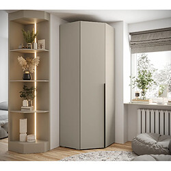 Abiks Meble Armoire Inova 1 236,7/81,7/81,7 (gris/nero)