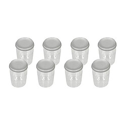 SEB POTS YAOURT PAR 8 COUVERCLE PLASTIQUE POTS YAOURT PAR 8 COUVERCLE PLASTIQUE pour PIECES CUISSON PETIT ELECTROMENAGER SEB - 989641