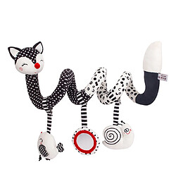 Universal Jouet bébé hochet enfant 06 12 mois ensemble nouveau-né bébé noir blanc peluche douce mignon animal accroché à l'horloge de lit cadeau | Berceau téléphone mobile