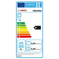 Four à pyrolyse BOSCH HBG578ES3 3600 W 71 L