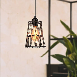 Stoex Lustre Suspensions en forme de Cage 15cm Noir , Suspension Luminaire Industriell