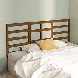 Avis Maison Chic Tête de lit scandinave,Meuble de chambre Marron miel 186x4x104 cm Bois massif de pin -MN18460