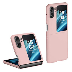 Htdmobiles Coque pour Oppo Find N2 Flip 5G - housse etui rigide 360 integrale (avant et arriere) - ROSE