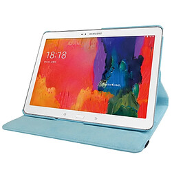 Wewoo Housse Étui bleu pour Samsung Galaxy Tab Pro 10.1 / T520 bébé 360 degrés Rotatif Litchi Texture en cuir avec 2-angle affichage support