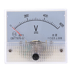 85c1 dm rectangle ampèremètre ampèremètre testeur analogique panneau voltmètre 0-600 v