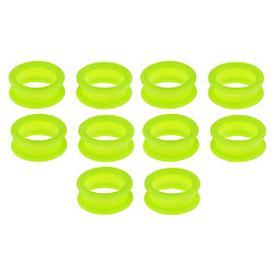 10x Barber Ciseaux De Coiffure Ciseaux Doigt Anneau Grips Inserts Vert