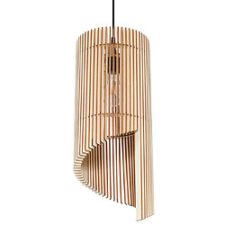 Luminaire Center Suspension Alexia Bois Bois naturel 1 ampoule 120cm