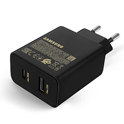 Chargeur Mural 50W USB-C / USB Power Delivery 3.0 Quick Charge 2.0 Samsung Noir