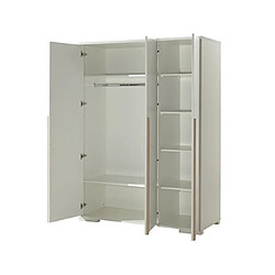 Mes Armoire 3 portes blanc et naturel - BILLY