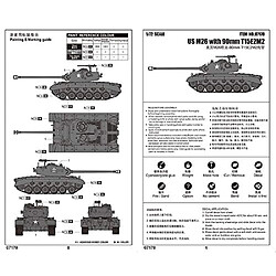 Acheter US M26 with 90mm T15E2M2 - 1:72e - Trumpeter