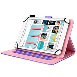 Avis Etui en PU avec stockage de cartes violet pour votre Tablet 10 pouces